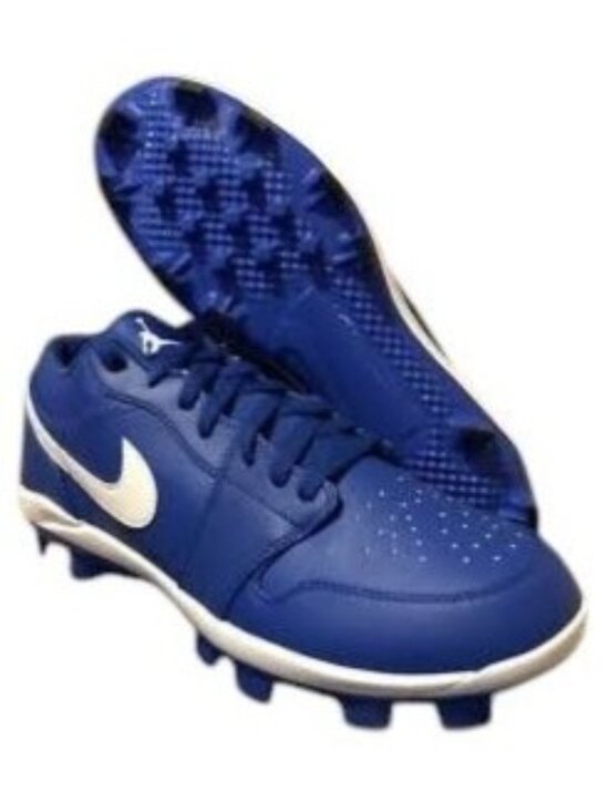 Nike Air Jordan 1 Retro MCS Low Baseball Cleats Royal CJ8524-401 Men\'s 12.5 NEW main image 5